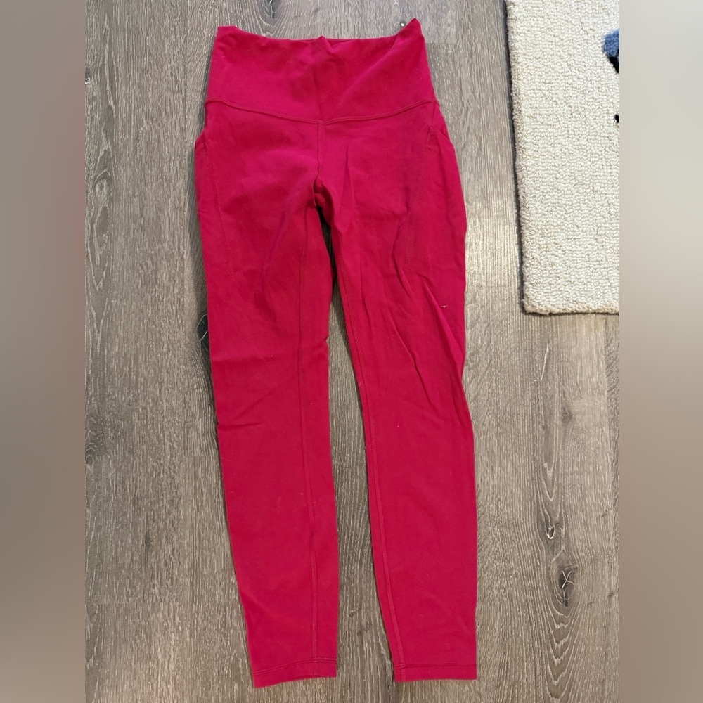 Lululemon Wunder Train High-Rise Tight with Pockets 25" in Passionate - Picture 4 of 8